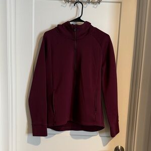 Adidas Maroon Zip-Up Jacket